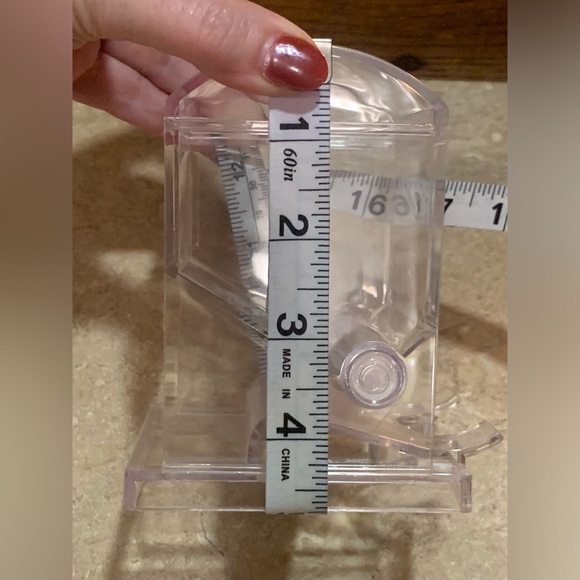 Vintage Oval Top Restaurant Style Clear Plastic Toothpick Dispenser - Picture 5 of 5